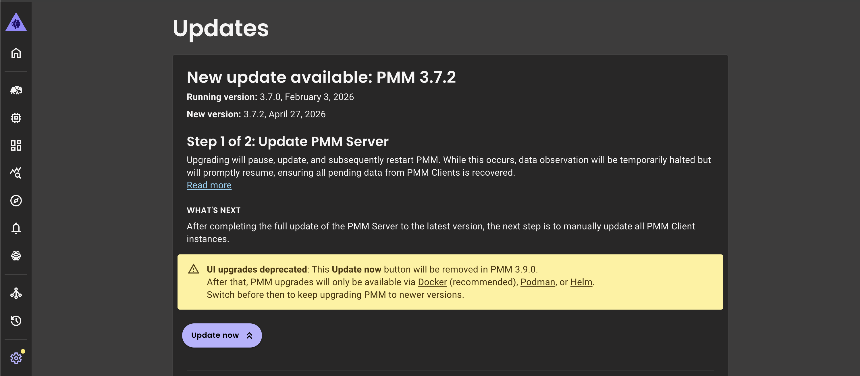 Update page